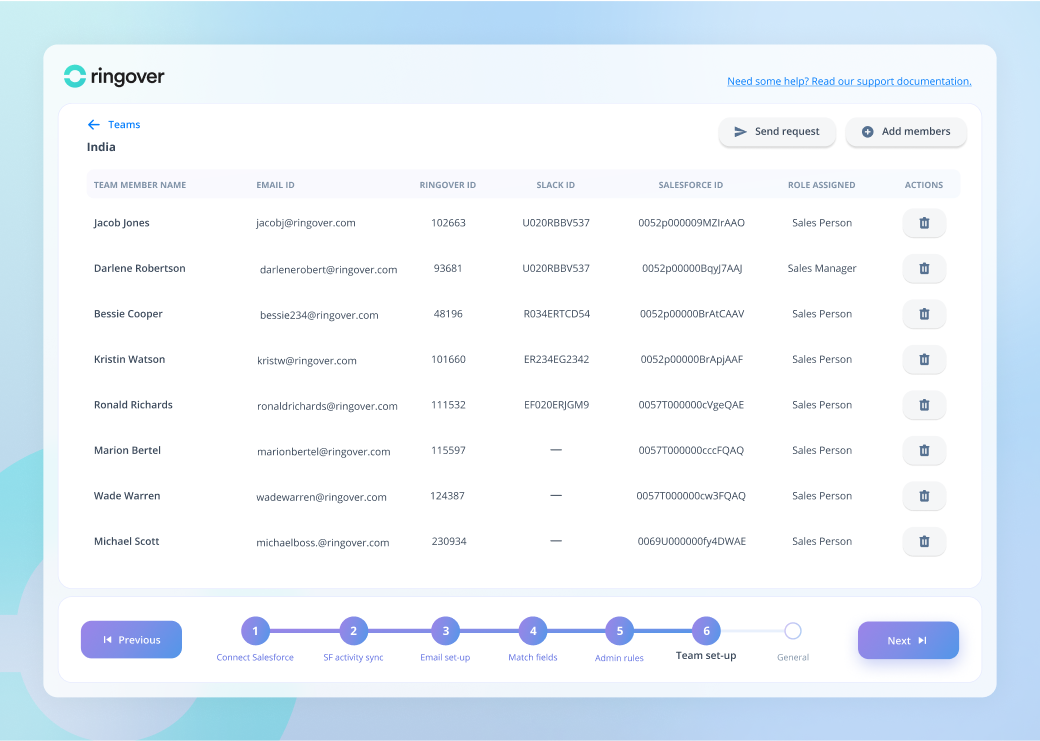 Onboarding step 6