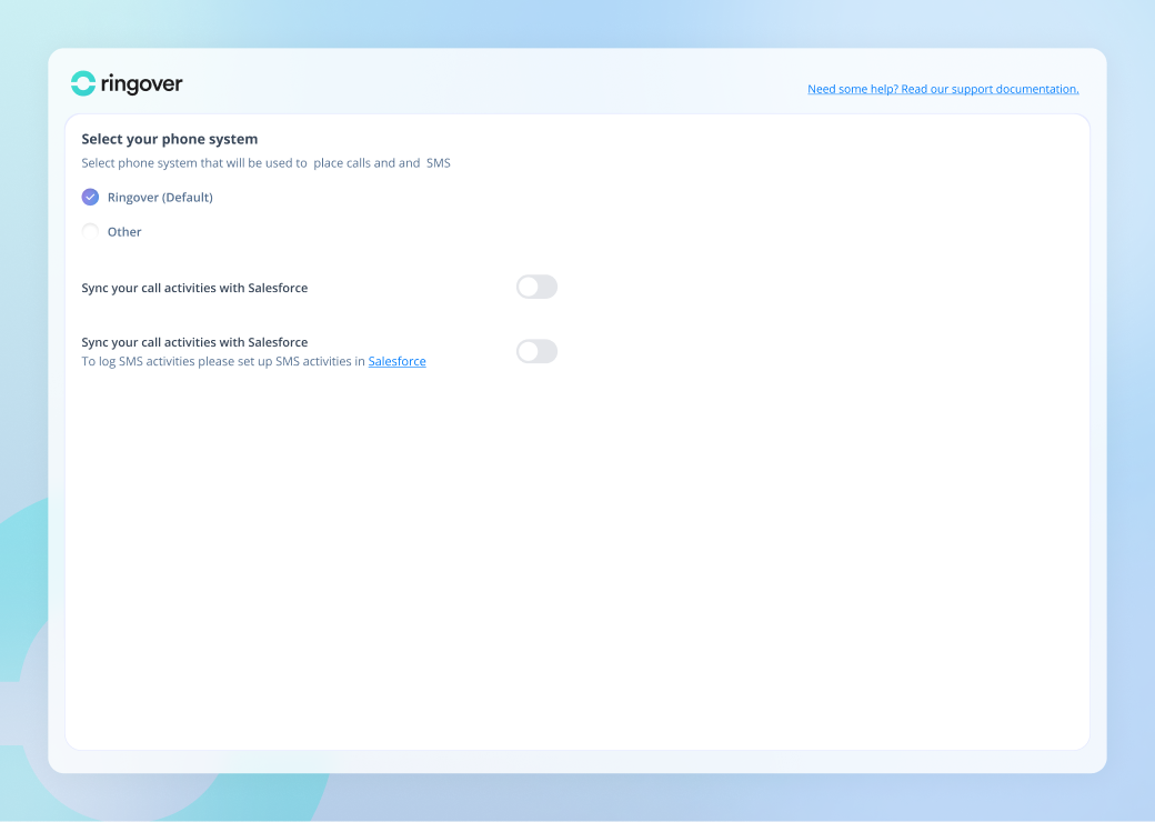 Onboarding step phone system